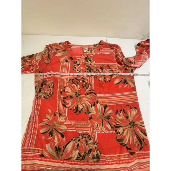 JM Collection women’s blouse size 16 floral - Picture 3 of 6